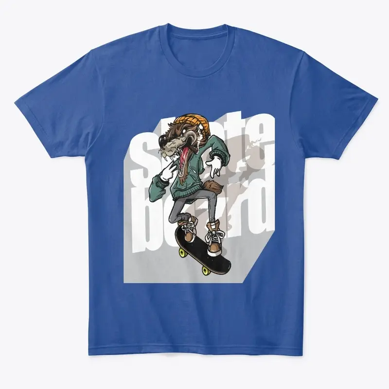 Graffiti Wolf: Vibrant Graphic Tee