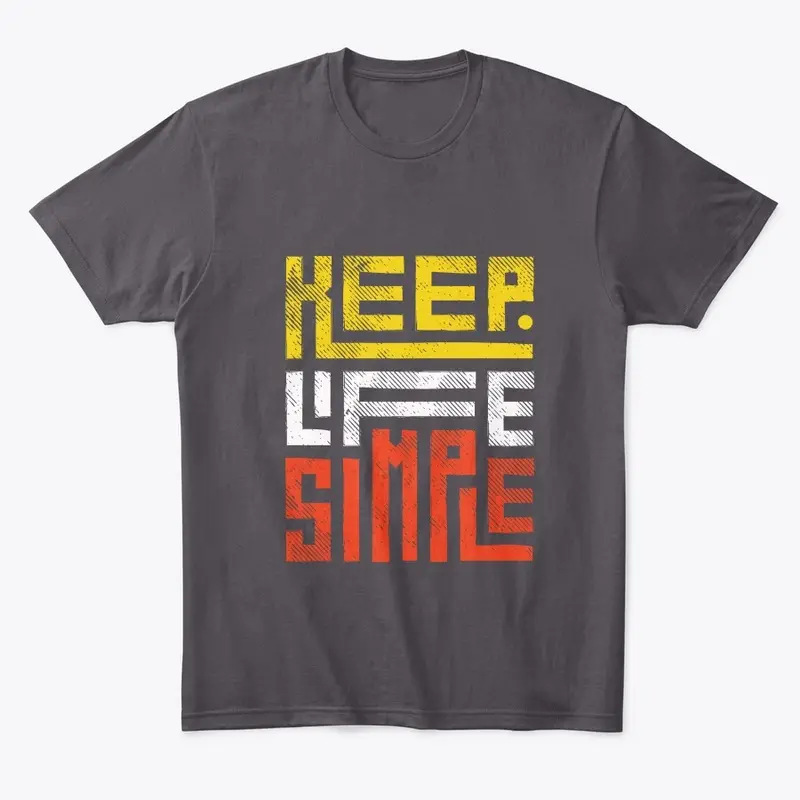 Life Made Simple: Colorful Graphic Tee